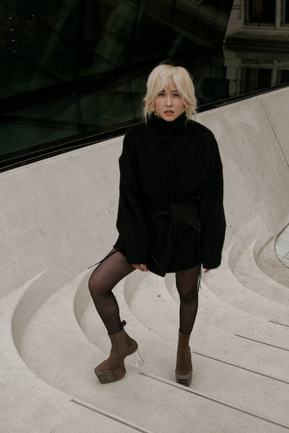 Cashmere jacket 287J – worn, lifestyle shot