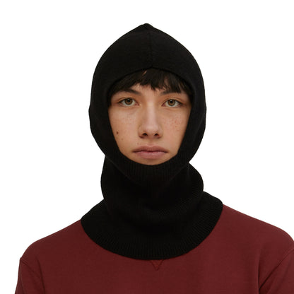 a°t’t” Balaclava T117, black — knitted wool balaclava made for YTN №7, view 1