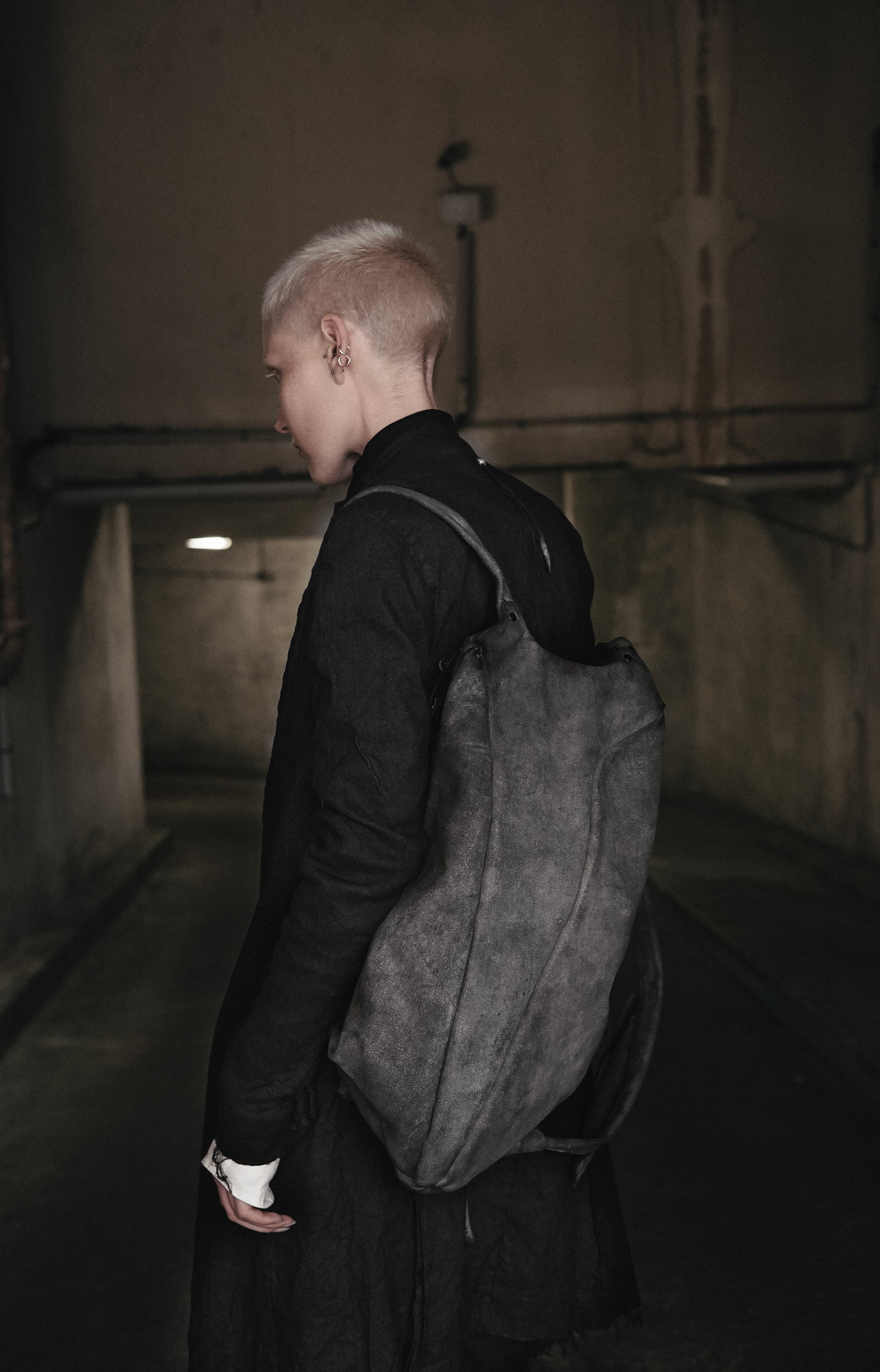 Horse leather backpack 076Y — handmade leather backpack by YTN №7, London, view 2
