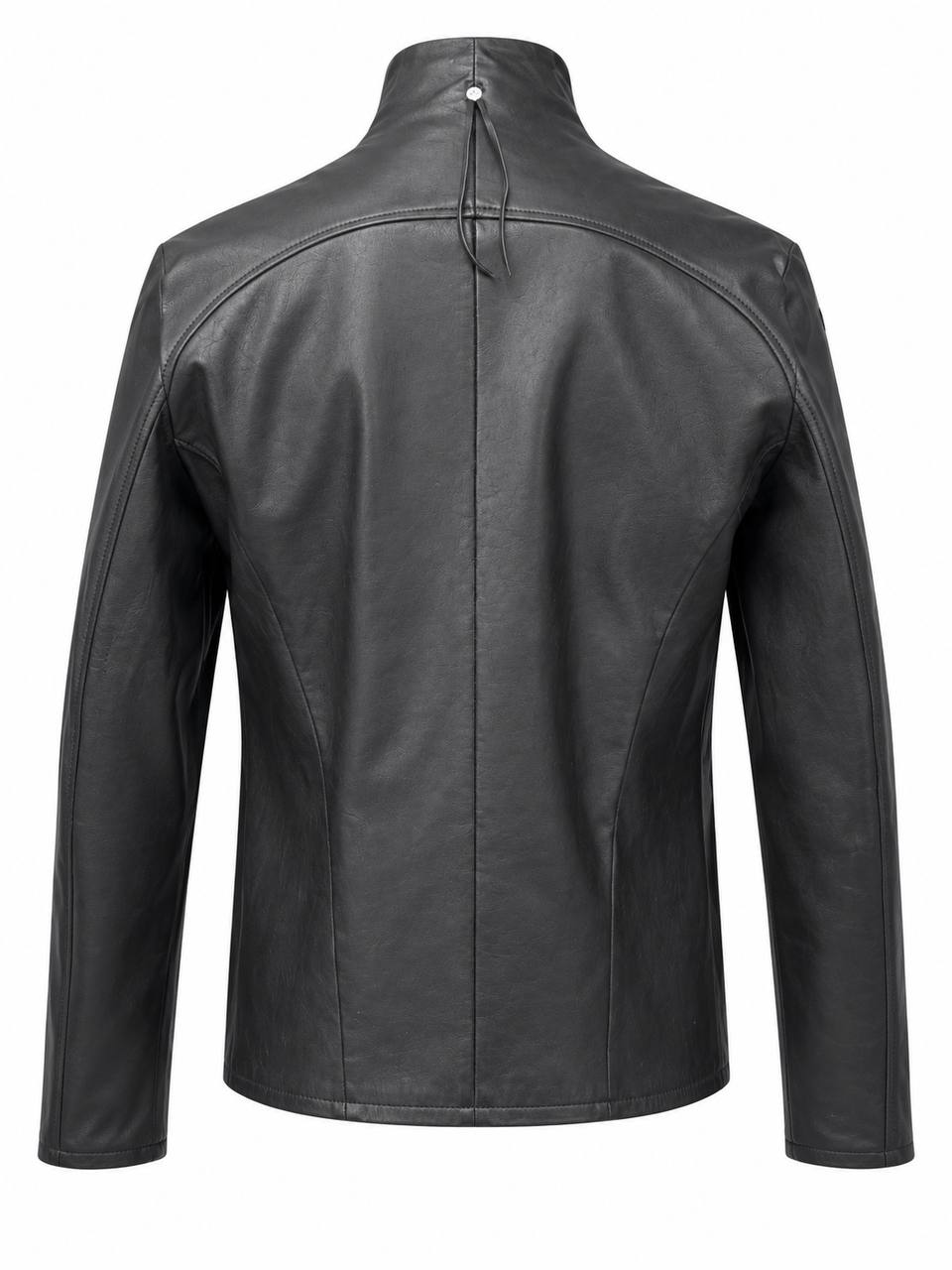 139DEC Leather Jacket, black — sleeve detail