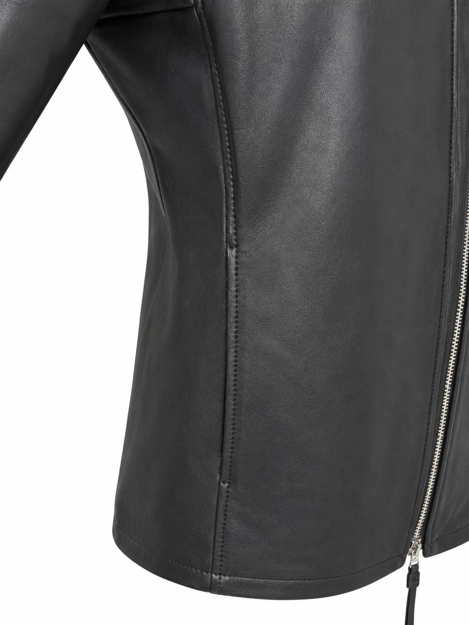 139DEC Leather Jacket, black — worn