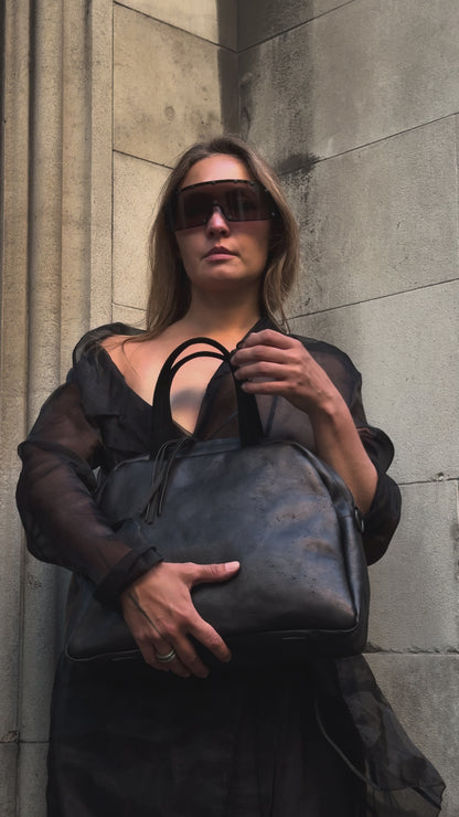Ainge bag — video of the bag, handmade by YTN №7 in London